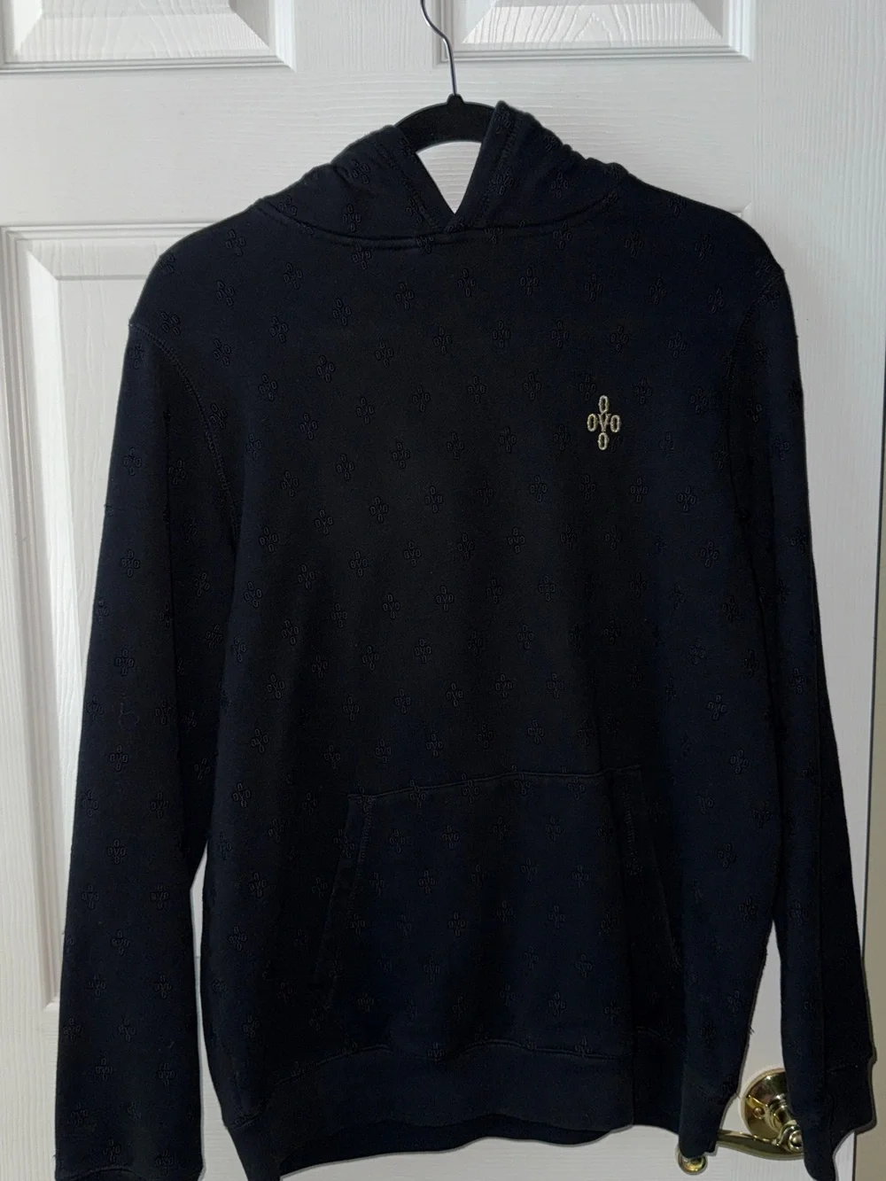 OVO October’s Very Own Black Monogram Hoodie